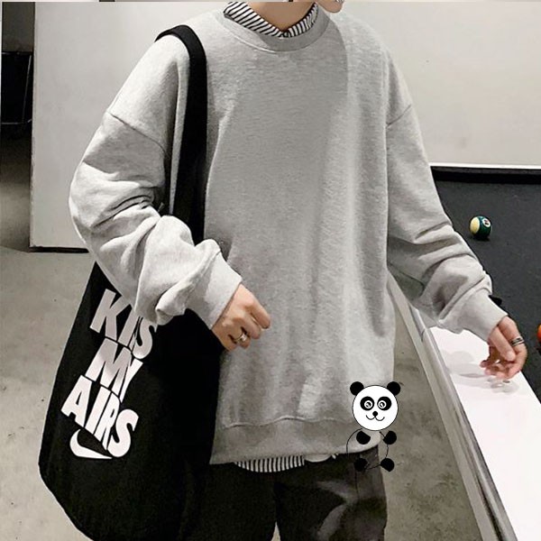 Áo sweater trơn unisex nam nữ chất nỉ giữ ấm hay chống nắng cực chất tặng kèm 1 khẩu trang