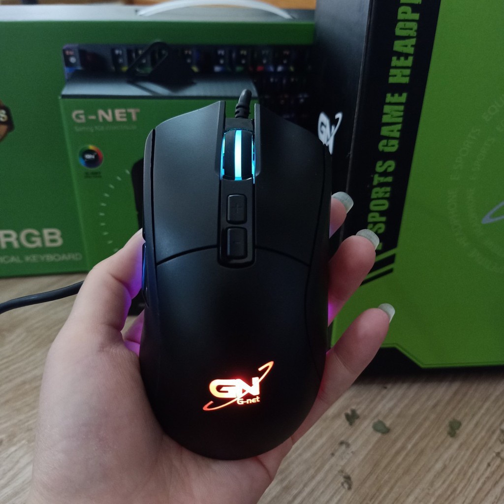 Chuột Gaming Gnet GM103 7200DPI/ LED RGB Chính Hãng Giá Cực Tốt