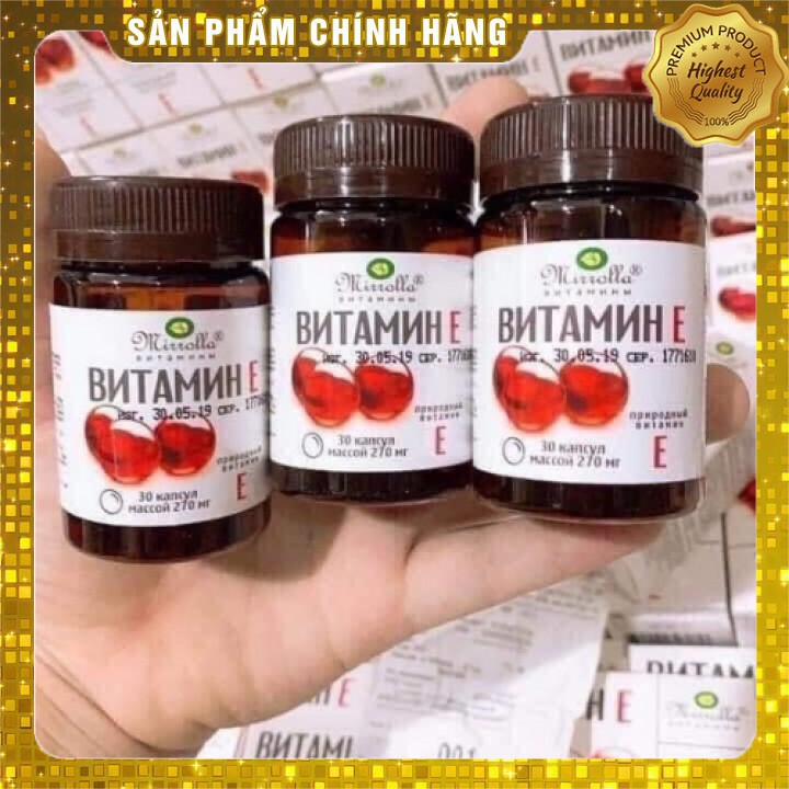 Vitamin E Đỏ Sáng Da , Mờ Thâm Nám , Da Căng Mướt , Tăng Cường Hệ Mi.ễn Dị.ch (Hàm Lượng 270mg)/50g [CHÍNH - HÃNG]