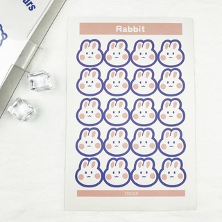 Tờ sticker thỏ đáng yêu Mulii shop