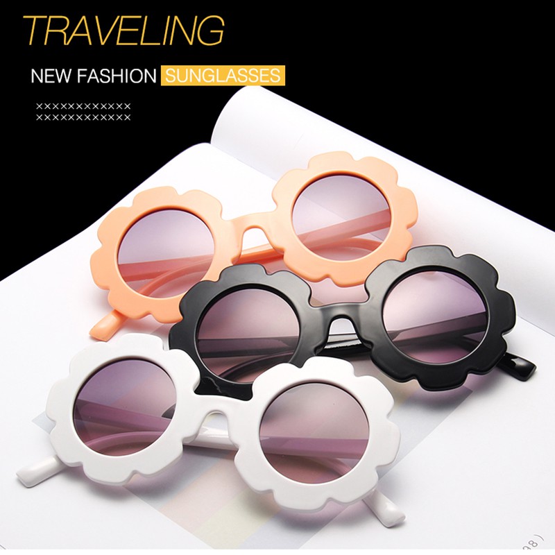 Kính mát tròn hình hoa hướng dương cho bé