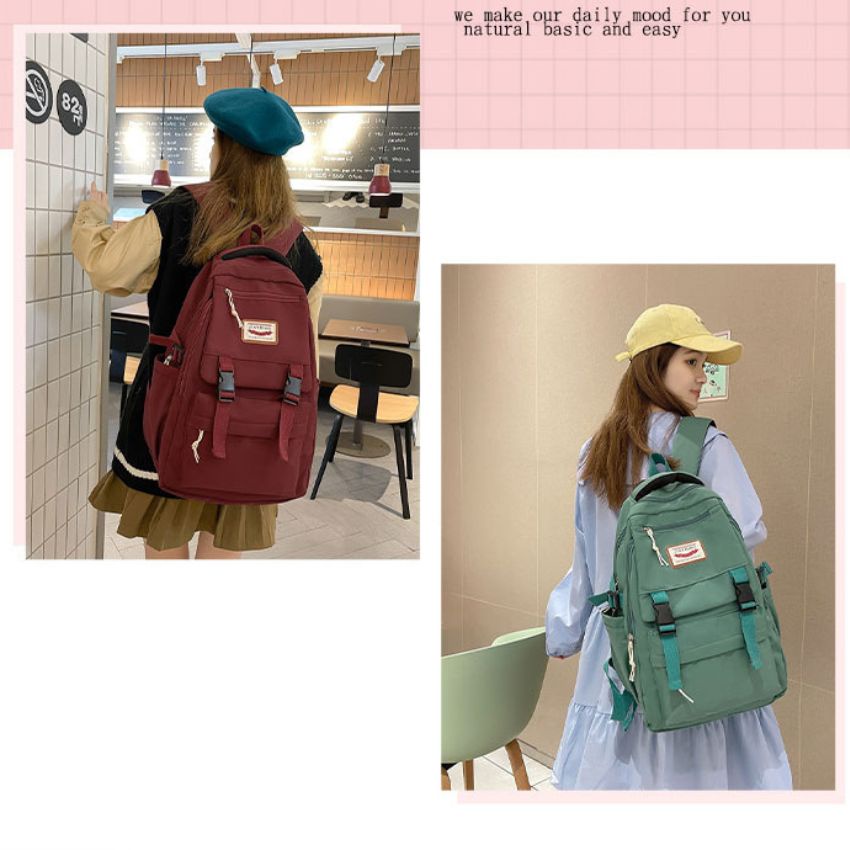 Cặp balo học sinh nữ đi học cấp 1, cấp 2, cấp 3, balo thời trang nữ chất liệu vải dù chống thấm nước cao cấp  BL030