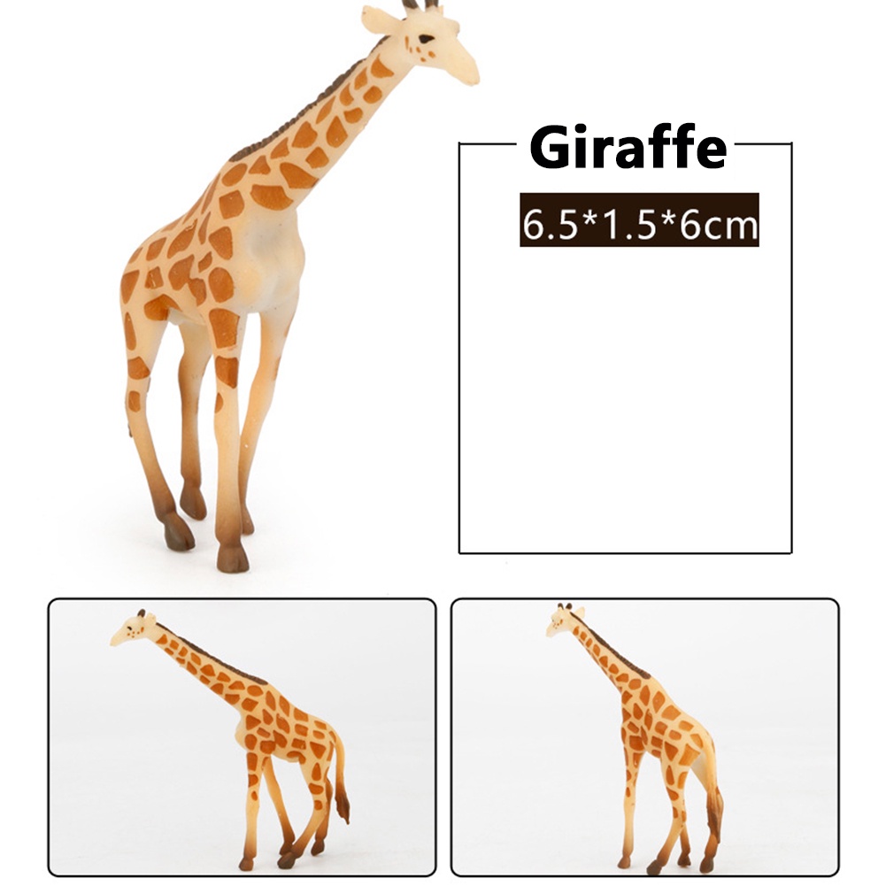 Set 12 Mô Hình Động Vật Hoang Dã Đồ Chơi Giáo Dục Cho Bé