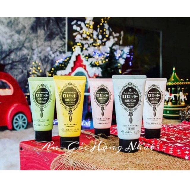 Sữa rửa mặt rosette 4 màu cho 4 loại da khác nhau.