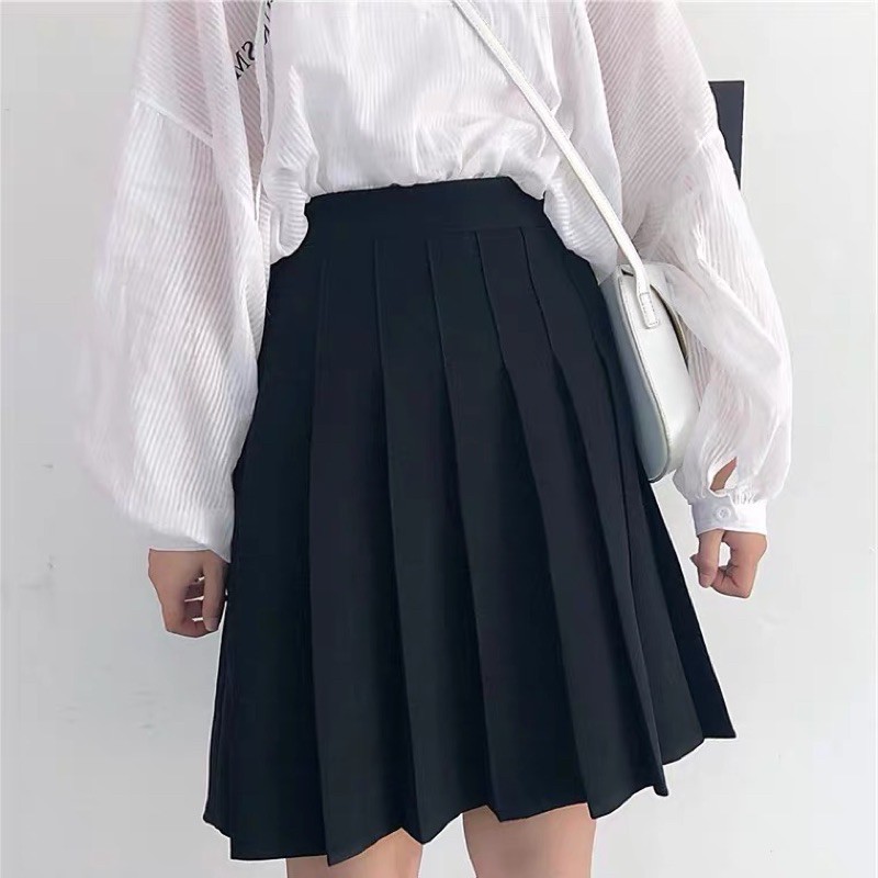 CHÂN VÁY XẾP LY MÀU ĐEN BIGSIZE - IZYBYNHI | BigBuy360 - bigbuy360.vn