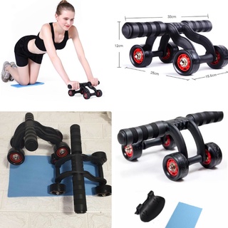 Con lăn tập cơ bụng gym yoga Con lăn tập cơ bụng 4 bánh tại nhà TIỆN LỢI