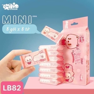 Combo 5 gói khăn ướt mini 40 gói nhỏ 320 tờ tiện lợi