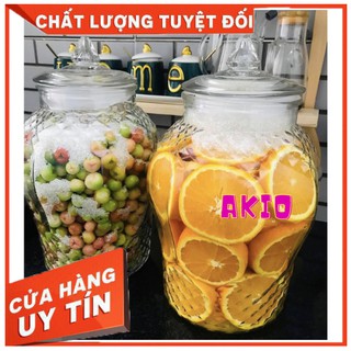 Bình thủy tinh ngâm rượu quả chám không van dung tích 6L , 8L , 10L , 15L