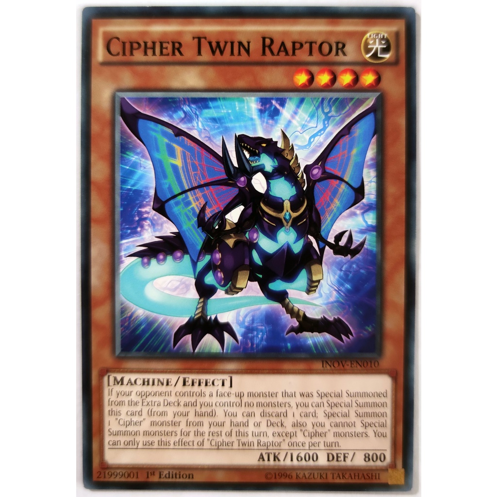 [Thẻ Yugioh] Cipher Twin Raptor |EN| Rare / Common (ARC-V)