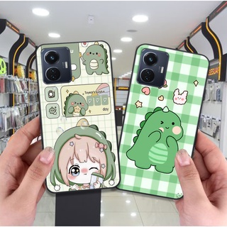Ốp Vivo Y55 2022 / Y55 4G in hình khủng long xanh TiNo chibi dễ thương đáng yêu siêu ngô nghĩnh giá rẻ