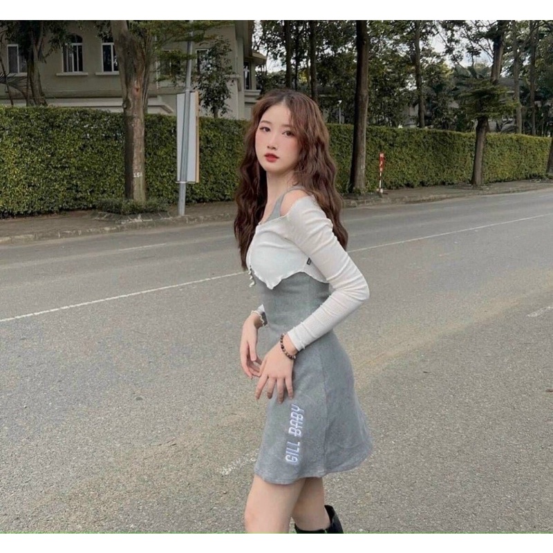 ĐẦM XÁM KÈM KHOÁC