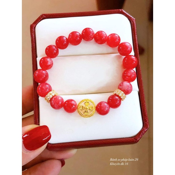 Charm chặn vàng 2 hàng đá