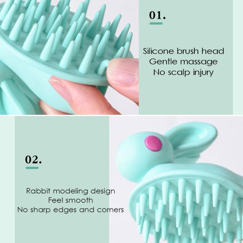 Bàn chải gội đầu mát xa da đầu bằng nhựa mềm mại