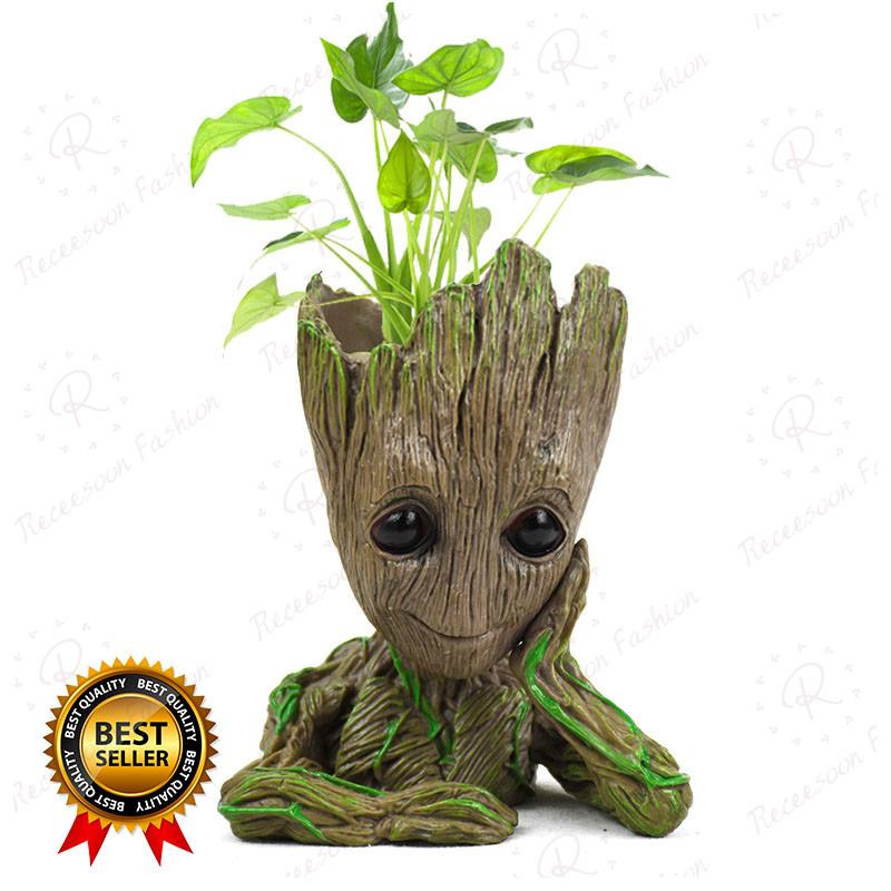 Chậu cây cảnh mô phỏng nhân vật Groot trong phim Vệ binh dải ngân hà
