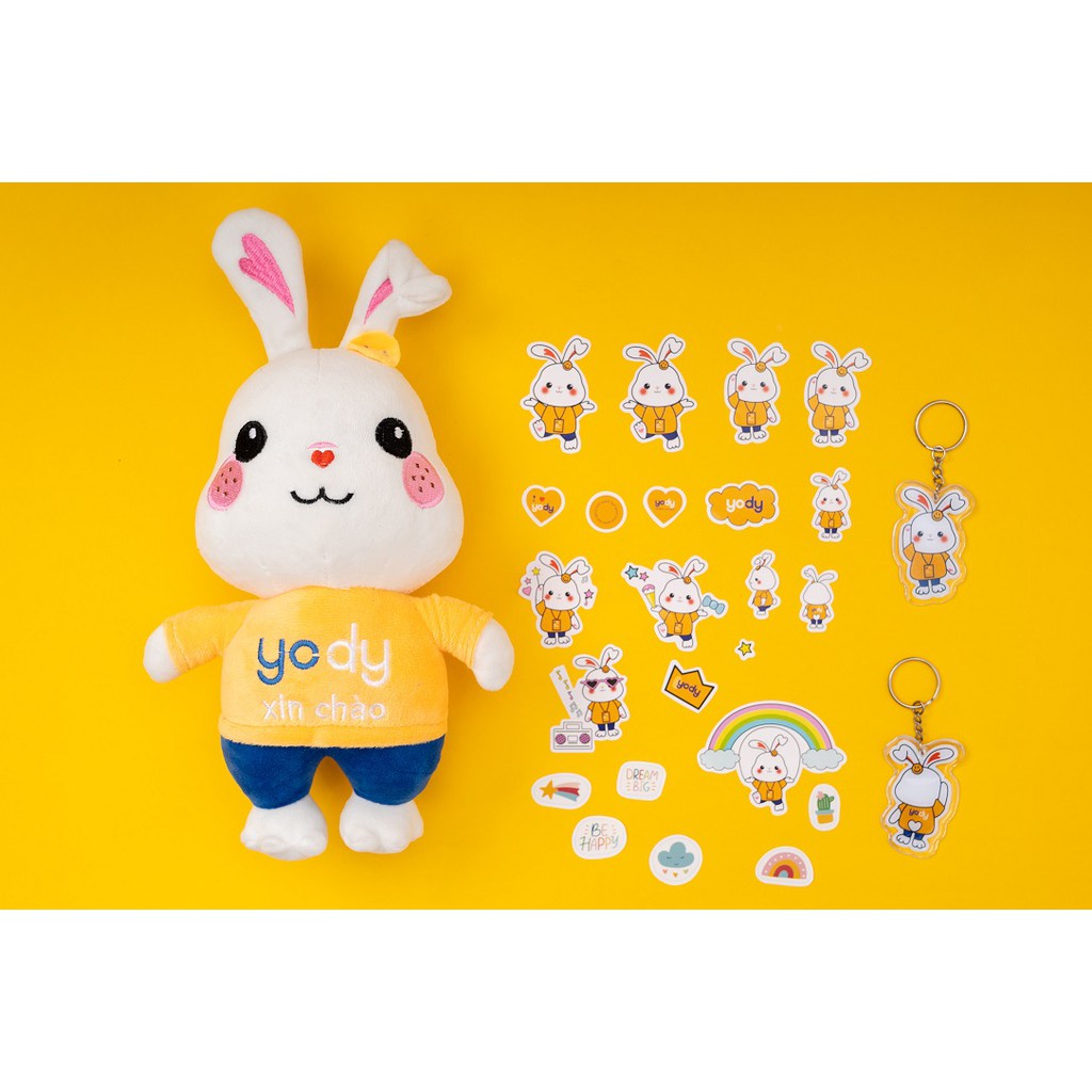 Quà Tặng Móc Chìa Khóa Xe Máy Đẹp Cho Nam Nữ Hình Thỏ YODY Cute ZTMK