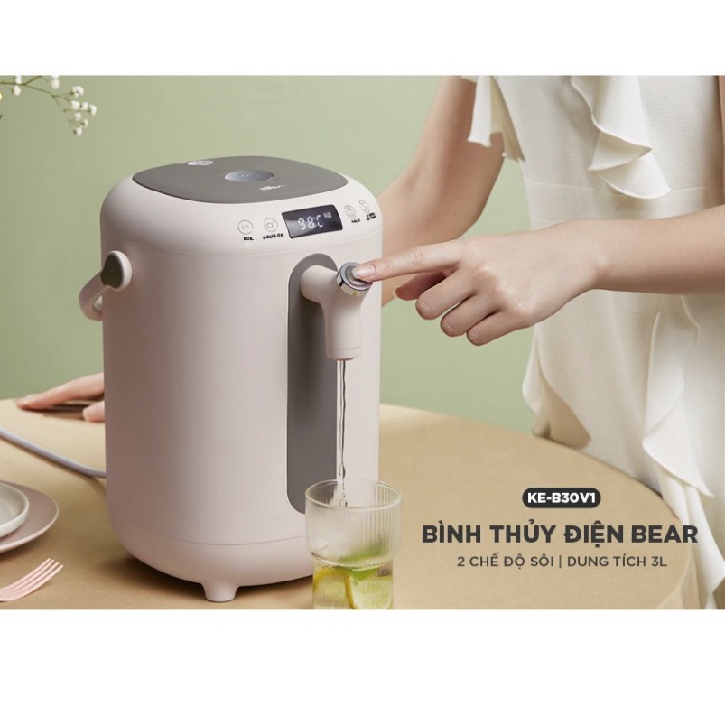 Bình đun nước nóng giữ nhiệt siêu tốt Bear KE-B30V1 Dung tích 3 Lít | BigBuy360 - bigbuy360.vn