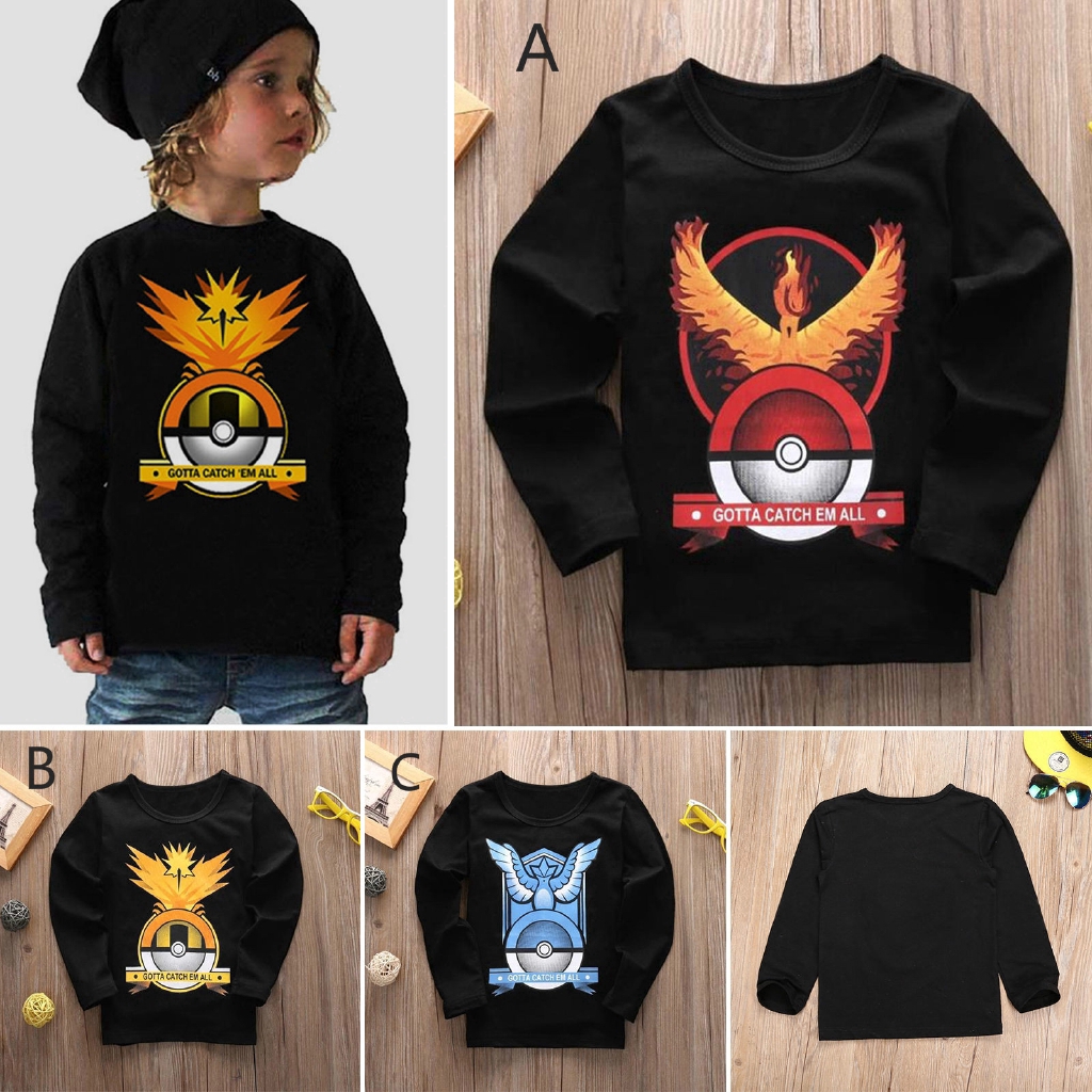 Áo hoodie Pokemon Go cho bé trai / gái