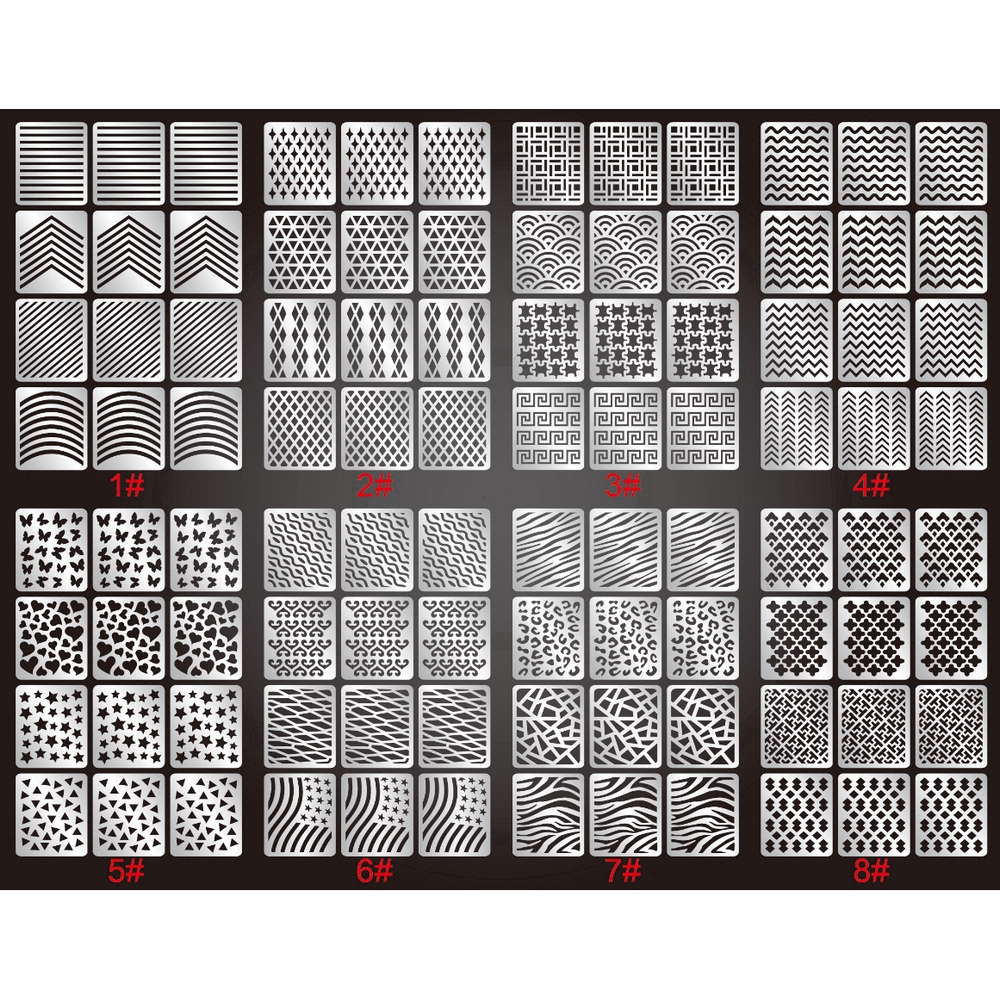 [Hàng mới về] Set 3 tấm đề can dán móng nghệ thuật 3D đẹp mắt