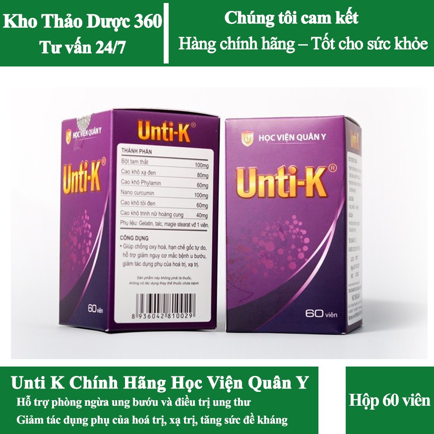 UNTI-K CHÍNH HÃNG HỌC VIỆN QUÂN Y