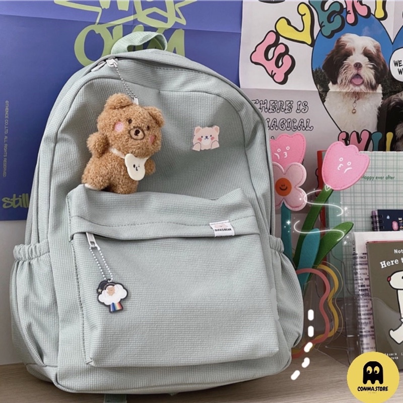 Balo Ulzzang Hàn Difabag bear màu pastel hình gấu nhỏ  HÀNG CÓ SẴN