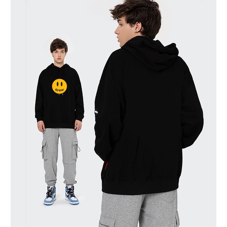 Áo nỉ hoodie Drew house mặt cười, áo nỉ bông hoodie thu đông, Streetwear mẫu mới 2021