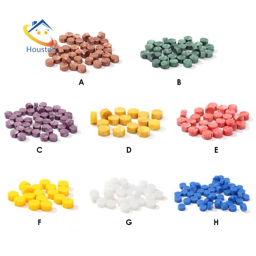 Set 100 hạt sáp đóng dấu đa năng phong cách vintage