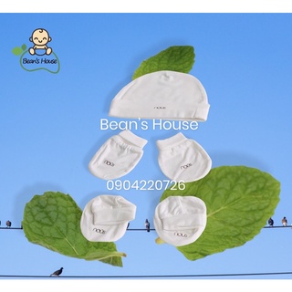 Phụ kiện sơ sinh Nous full set bao tay bao chân mũ cho bé sơ sinh