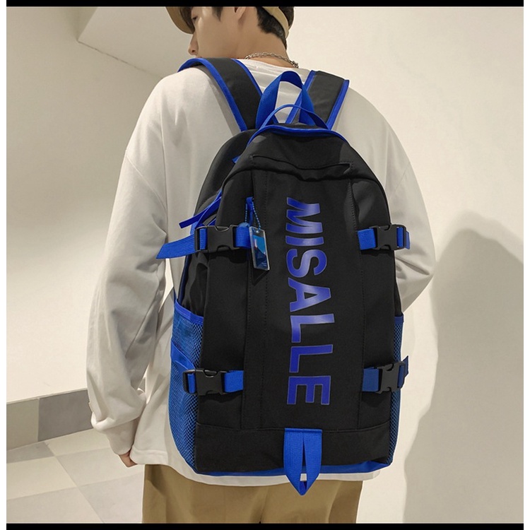 Balo du lịch YAZHOULONG sức chứa lớn in họa tiết hai cách dùng cho nam và nữ