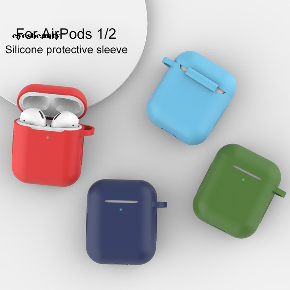 Hộp silicone mềm chính xác bảo vệ chống trầy xước cho hộp sạc tai nghe Apple AirPods 1/2 | BigBuy360 - bigbuy360.vn