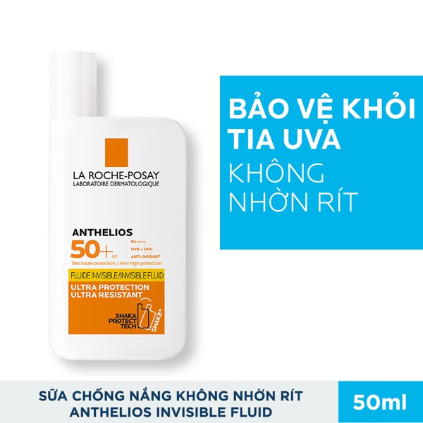 [Giao Ngay Lập Tức] Kem chống nắng La Roche-Posay Anthelios Shaka Fluid Invisible Ultra-Resistant SPF50+ 50ml