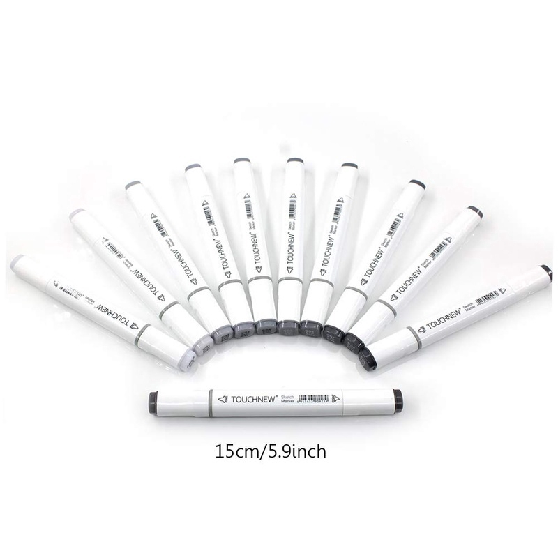 Set 12 bút lông tông màu xám dành cho vẽ phác thảo