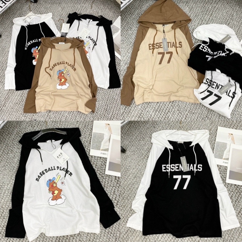 Áo phông giấy hoodie bigsize nữ