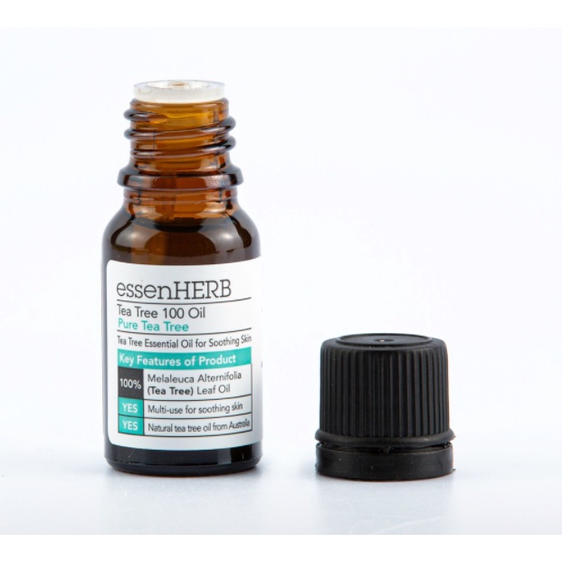 Tinh dầu tràm trà nguyên chất cao cấp trị mụn, dịu da, xông phòng khử mùi Essenherb Tea Tree 100 Oil 10ml Hàn Quốc | BigBuy360 - bigbuy360.vn
