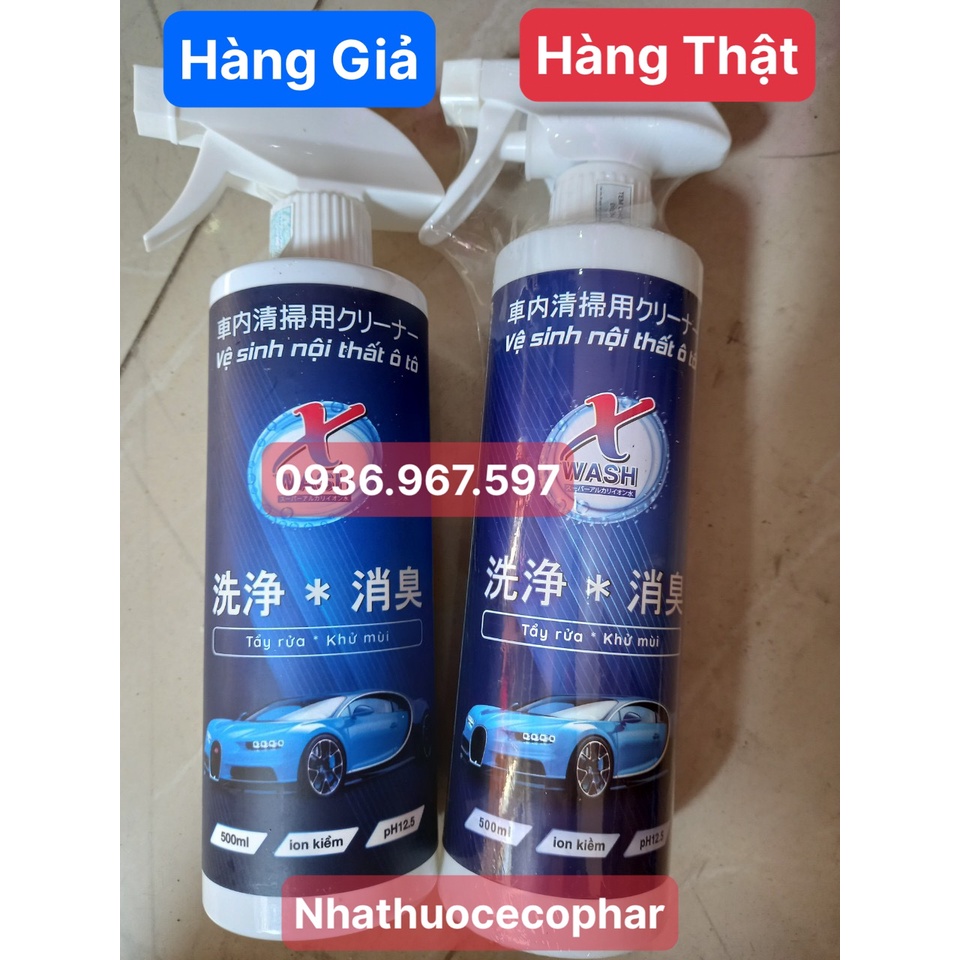 Xwash For Car ❤️[ CHÍNH HÃNG ] ❤️ Nước Tẩy Rửa Không Hóa Chất Cho Ô Tô