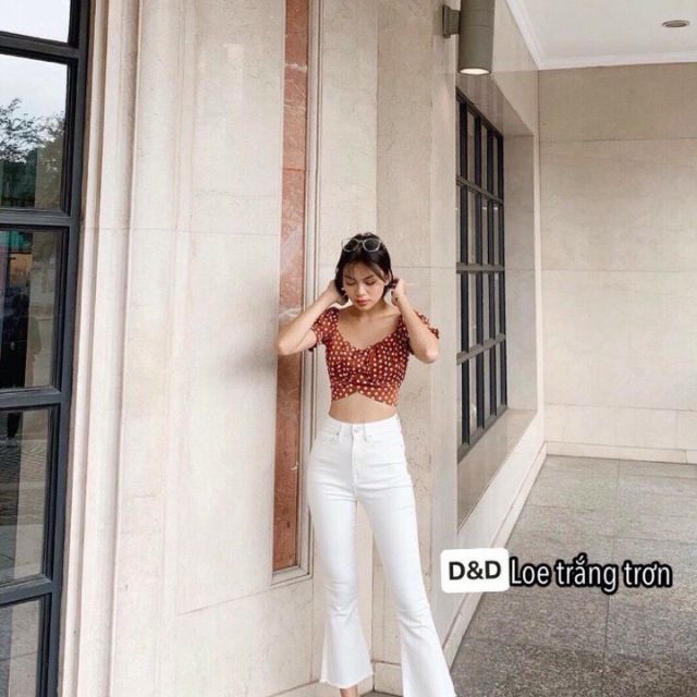 Quần jeans ống loe