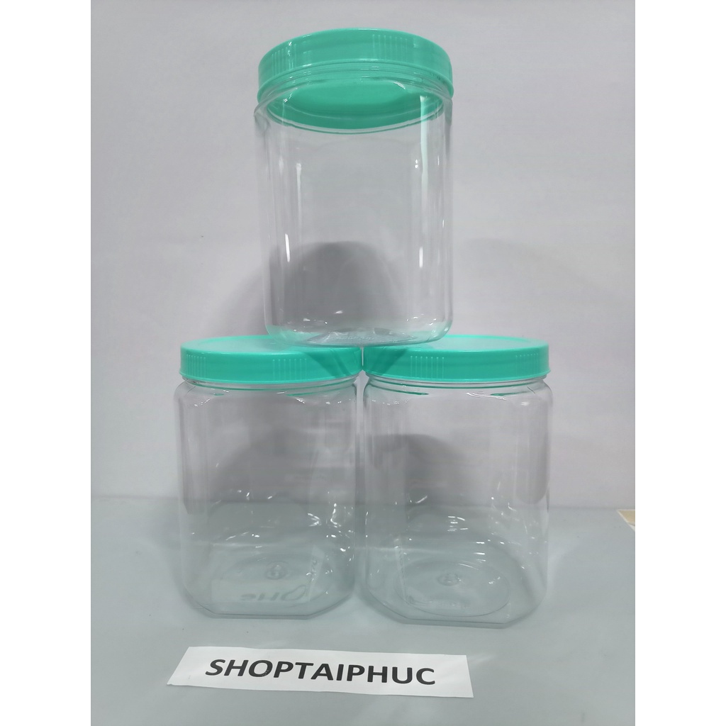 Hủ nhựa vuông - DUY TÂN - 1kg