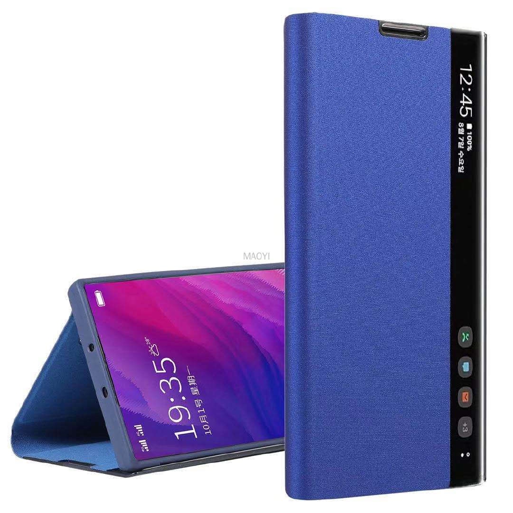 Bao da điện thoại nắp lật phong cách sang trọng cho Samsung S20 S7 S8 S9 S10 Plus Lite Note 8 9 10 Plus