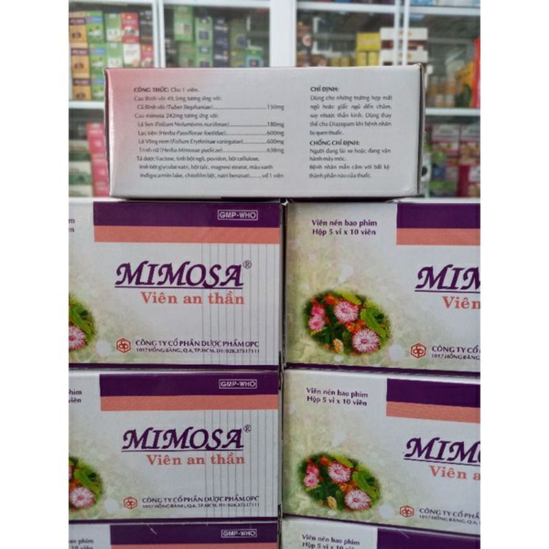 Viên an thần mimosa giúp dễ ngủ