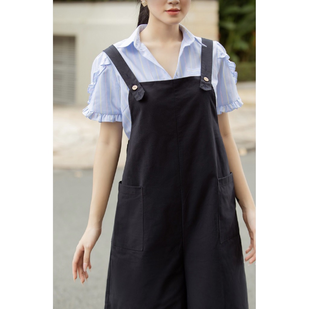 MINX - Yếm Khaki Short Overalls