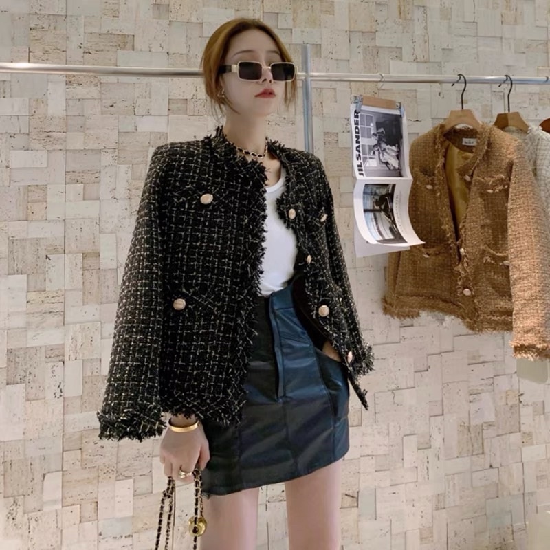 Áo dạ tweed phối sợi kim tuyến blink blink blink