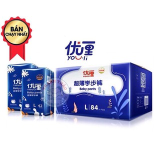 Bỉm Youli dán/quần S108/M92-88/L84/XL80/XXL72/XXXL68 nội địa Trung