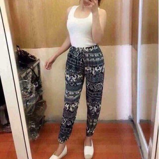 Quần dài Alibaba họa tiết