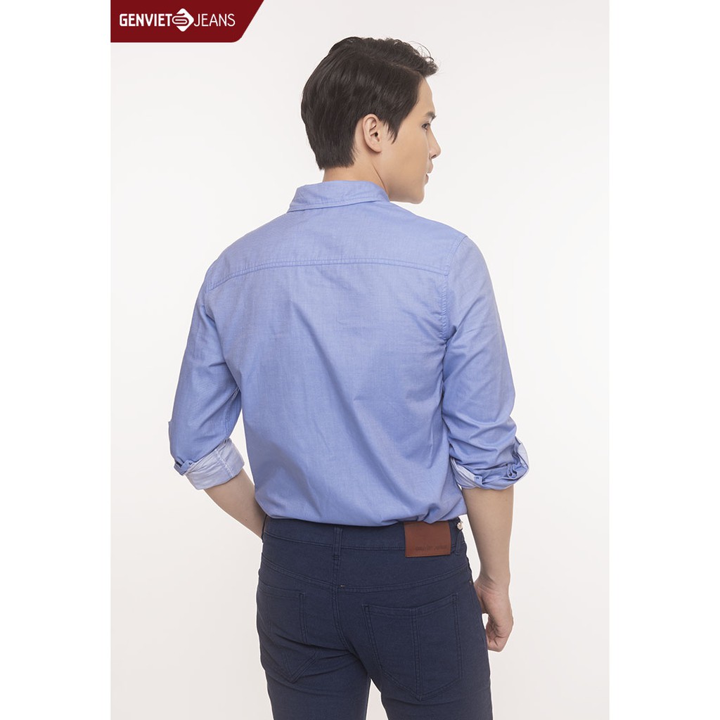  Áo sơ mi dài tay nam T3121C810 GENVIET | BigBuy360 - bigbuy360.vn
