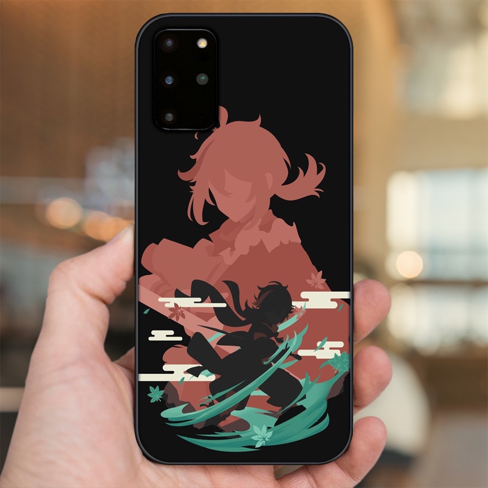 Ốp lưng Samsung S20 Plus viền đen in hình Kazuha Genshin Impact