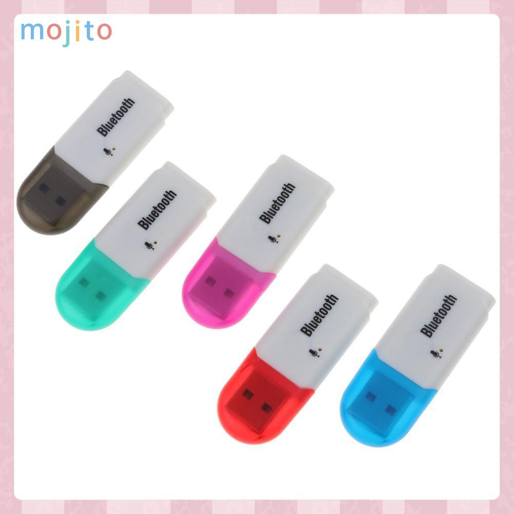 MOJITO Bluetooth 5.0 Mini USB Wireless Adapter Audio Stereo Receiver Car Kit w/Mic