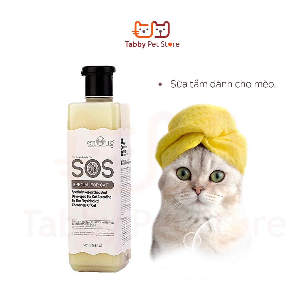 Sữa tắm cho chó mèo poodle trị ve rận bọ chét SOS Tabby Pet Store