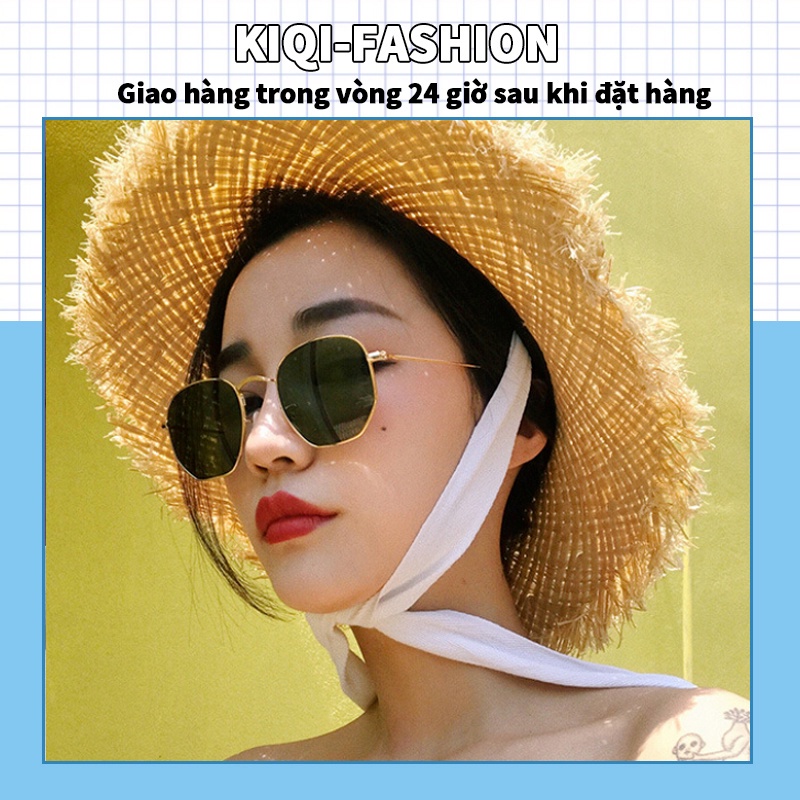 Kính mát gọng tròn bằng kim loạI thời trang dành cho cả nam và nữ