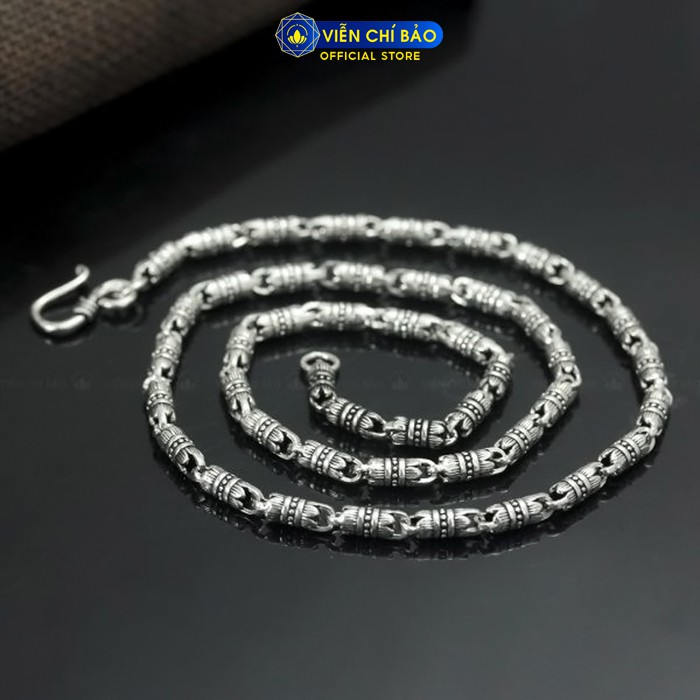 Dây chuyền bạc nam Liên Hoa Sen chất liệu bạc Thái 925 trẻ trung khỏe khoắn thương hiệu Viễn Chí Bảo D100241