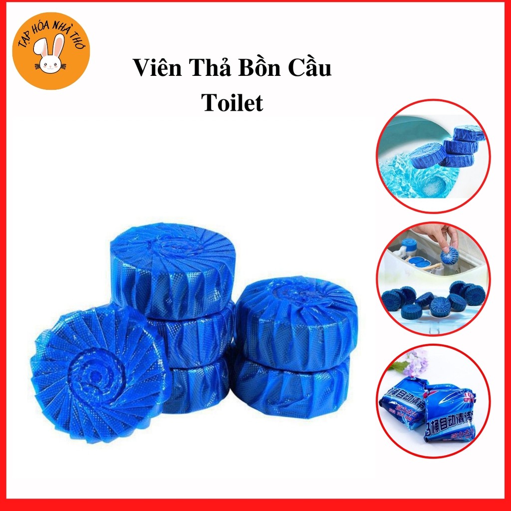 (Gói 10 Viên) Viên Thả Bồn Cầu Toilet, Khử Mùi, Diệt Khuẩn, Chống Ố Vàng