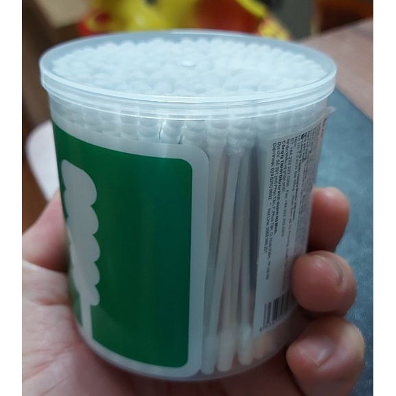 Combo 2 Hộp Tăm Bông Thân Giấy UD 2 Đầu Xoắn (Hộp 200 Que*2)